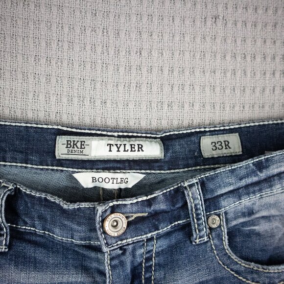 BKE Denim Tyler Bootcut Mens 33 Regular Jeans - Picture 4 of 8
